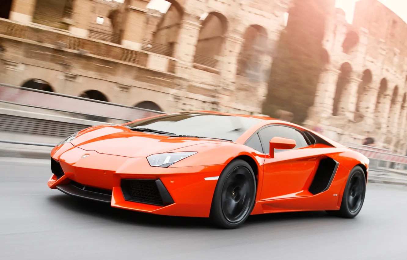 Photo wallpaper machine, lamborghini, Lamborghini, aventador, lp 700-4