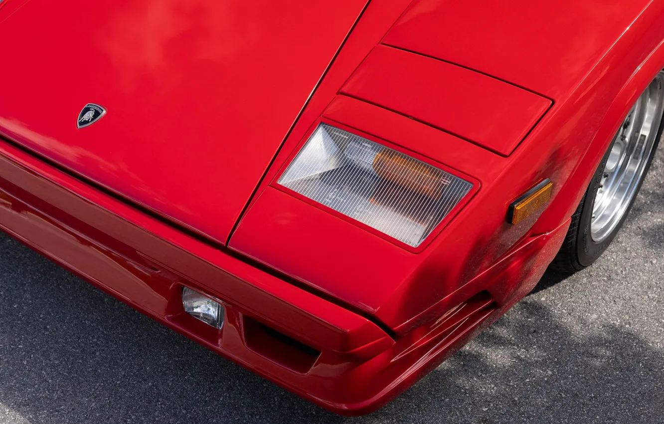 Photo wallpaper Lamborghini, red, Countach, Lamborghini Countach 25th Anniversary