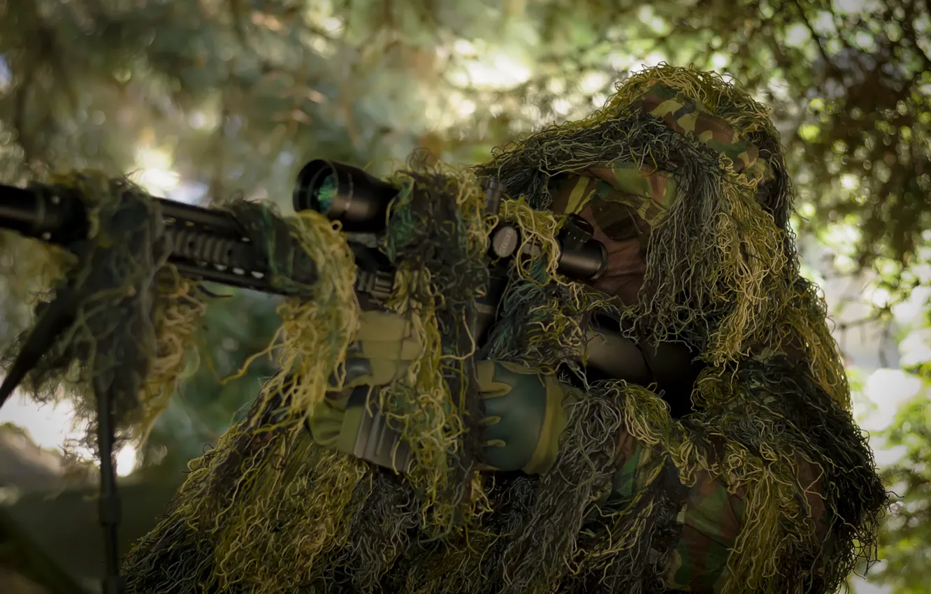Photo wallpaper optics, disguise, sniper, rifle