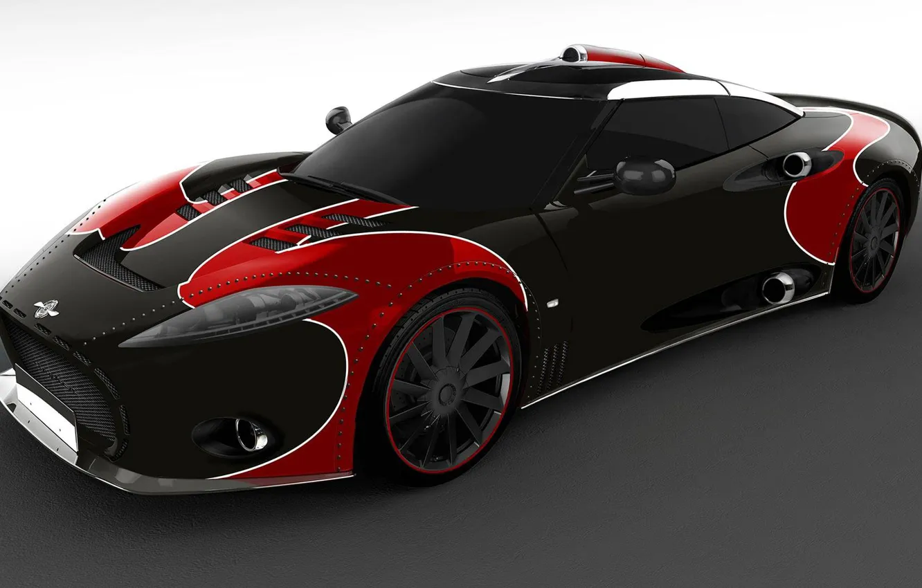 Photo wallpaper Spyker, sports car, super Kar, image model, Chronoswiss devices, 532 hp, 600 Nm, Spyker C8 …