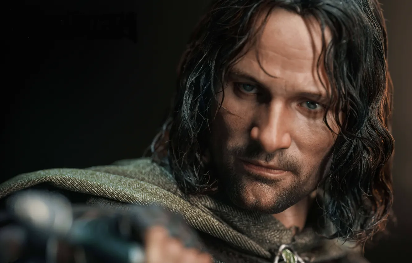 Photo wallpaper look, face, hair, the Lord of the rings, male, The Lord of the Rings, closeup, …