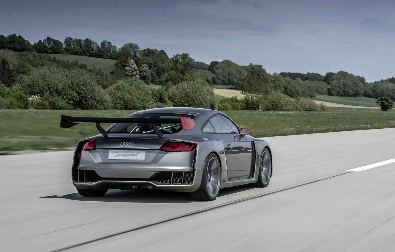 Photo wallpaper car, Audi, road, TT, Audi TT clubsport turbo concept