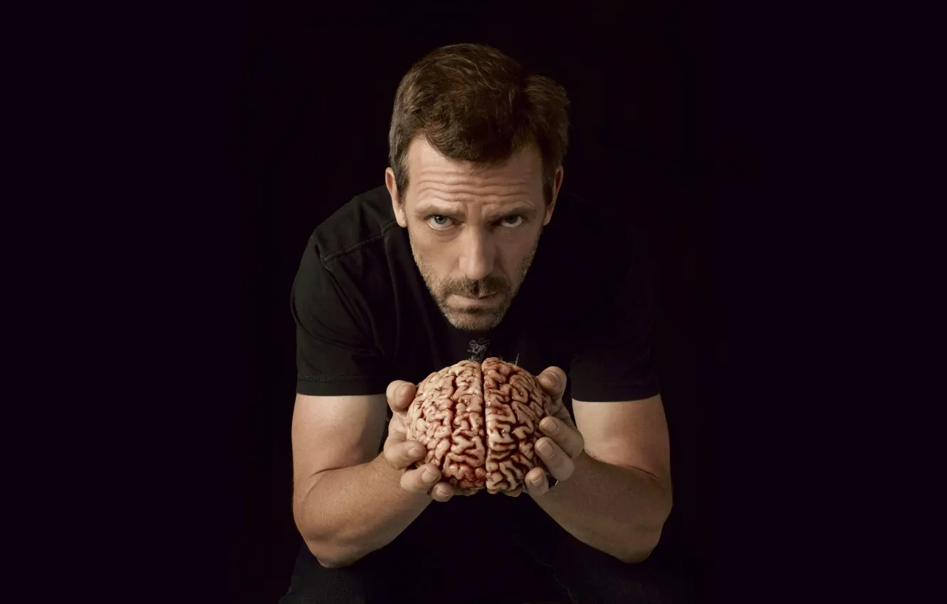 Photo wallpaper black, male, brain, Dr. house, peer