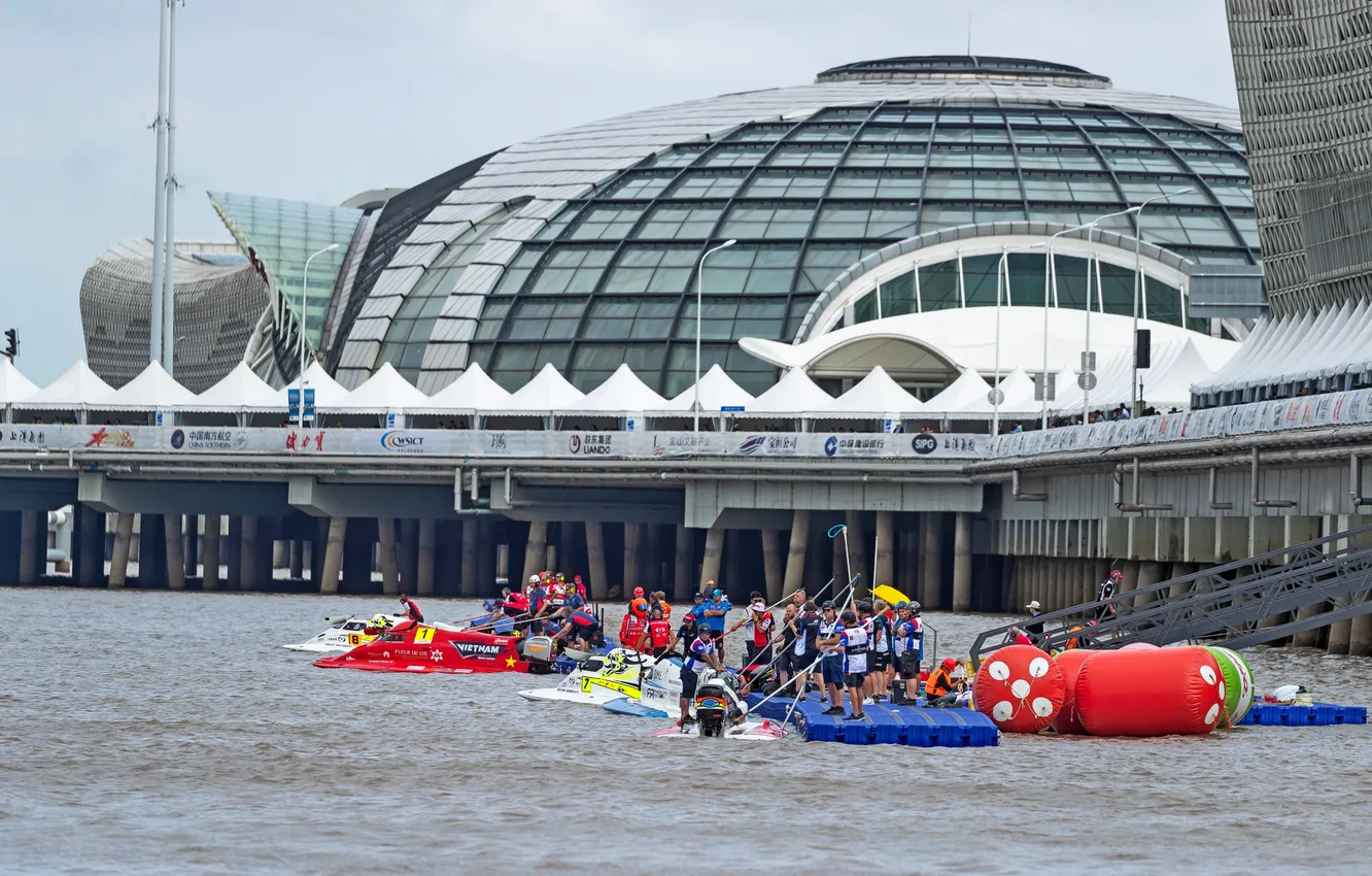Photo wallpaper race, boat, speed