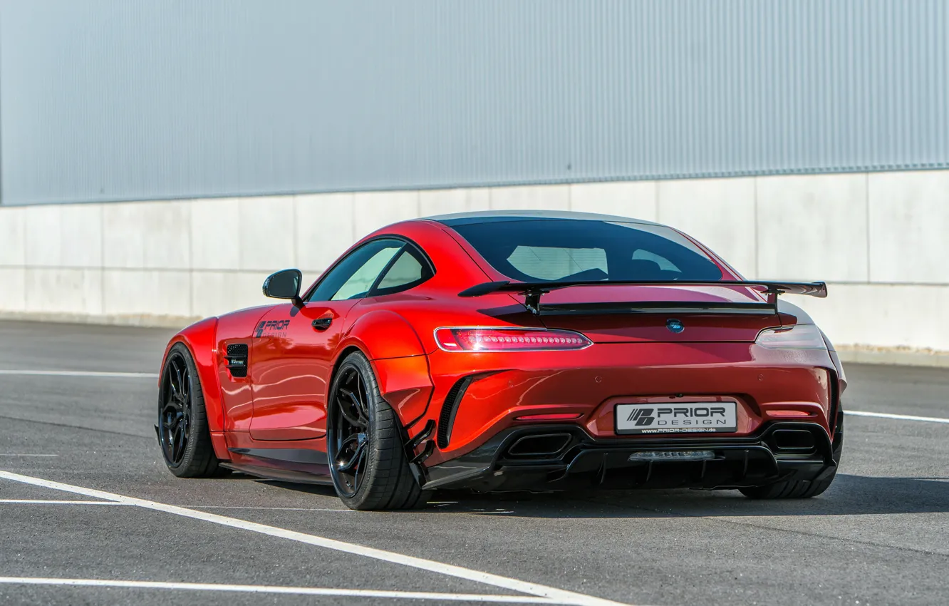 Photo wallpaper Mercedes-Benz, rear view, AMG, 2018, Prior Design, GT S, PD700GTR