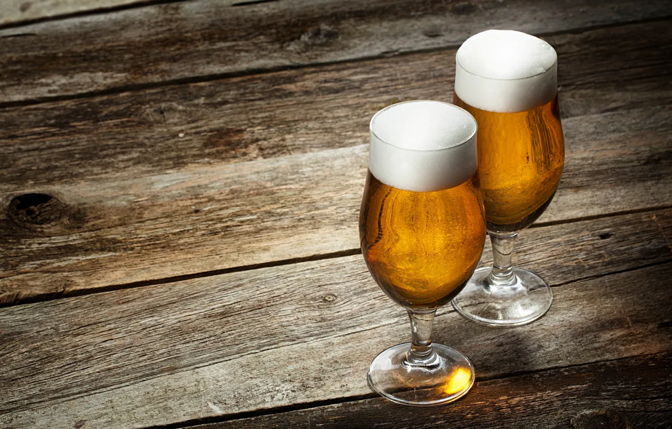 Photo wallpaper foam, Board, glass, beer, drink