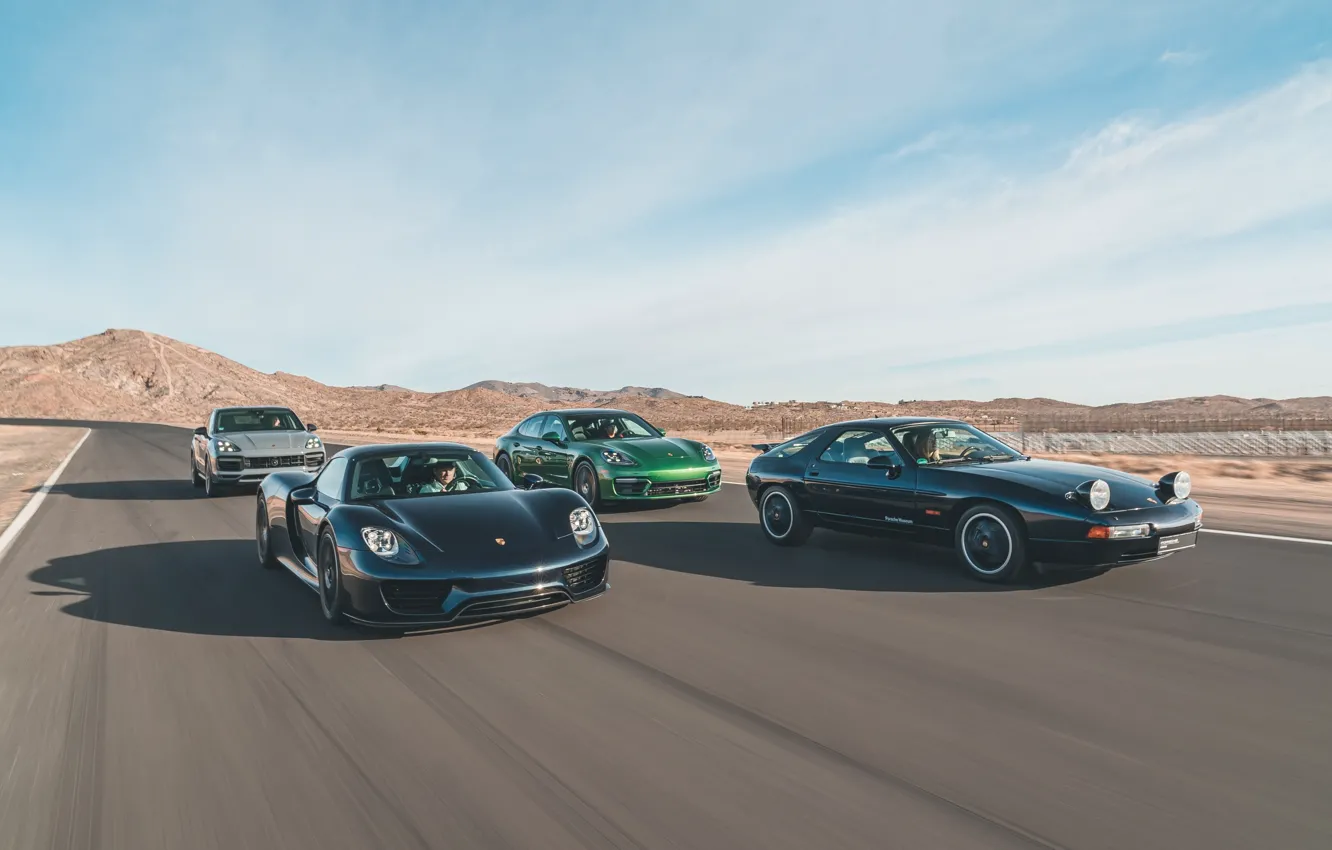 Photo wallpaper Porsche, Panamera, 918, Cayenne, 928