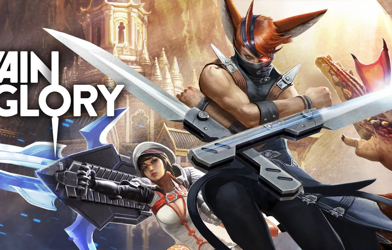 Photo wallpaper girl, the game, guy, characters, Vain Glory