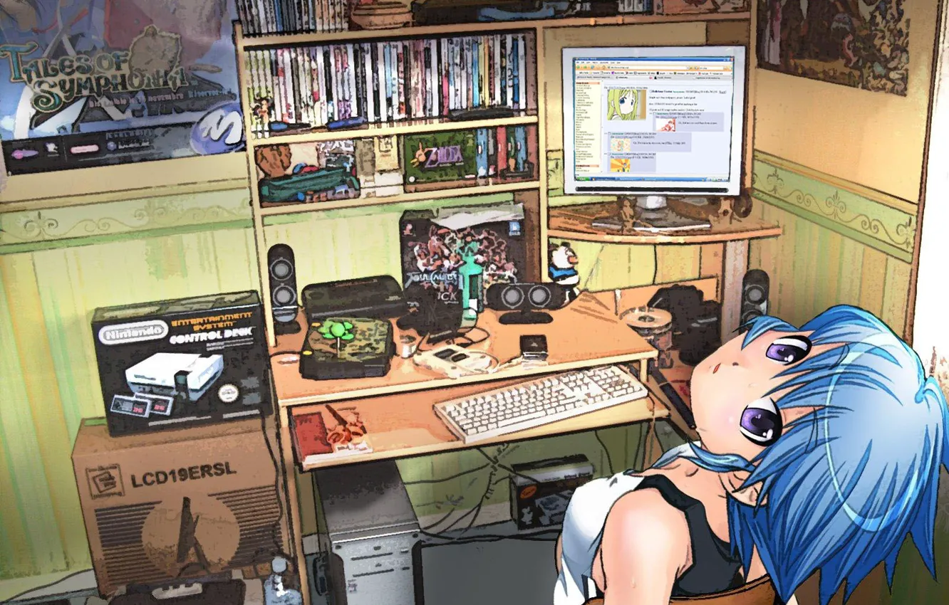 Photo wallpaper desktop, girl, 4chan