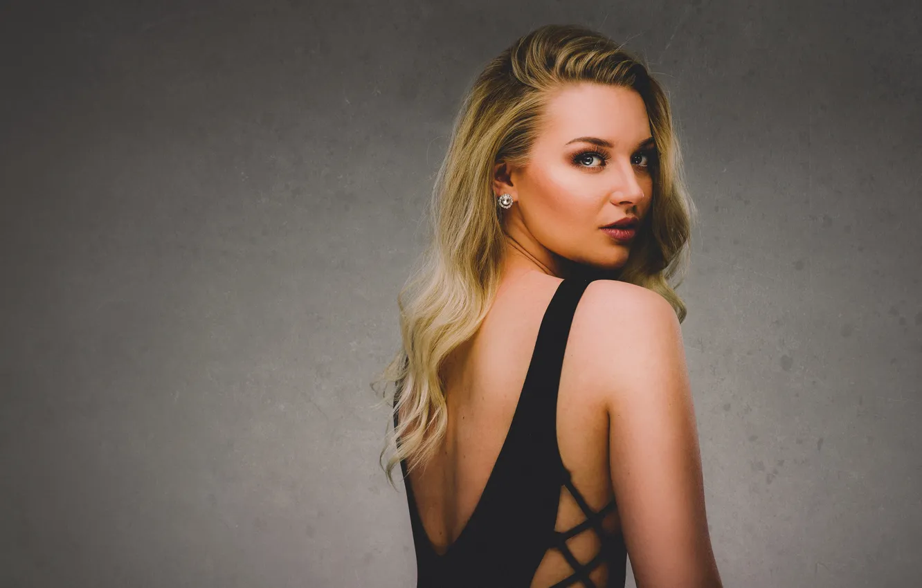 Photo wallpaper look, face, background, model, hair, beauty, elna