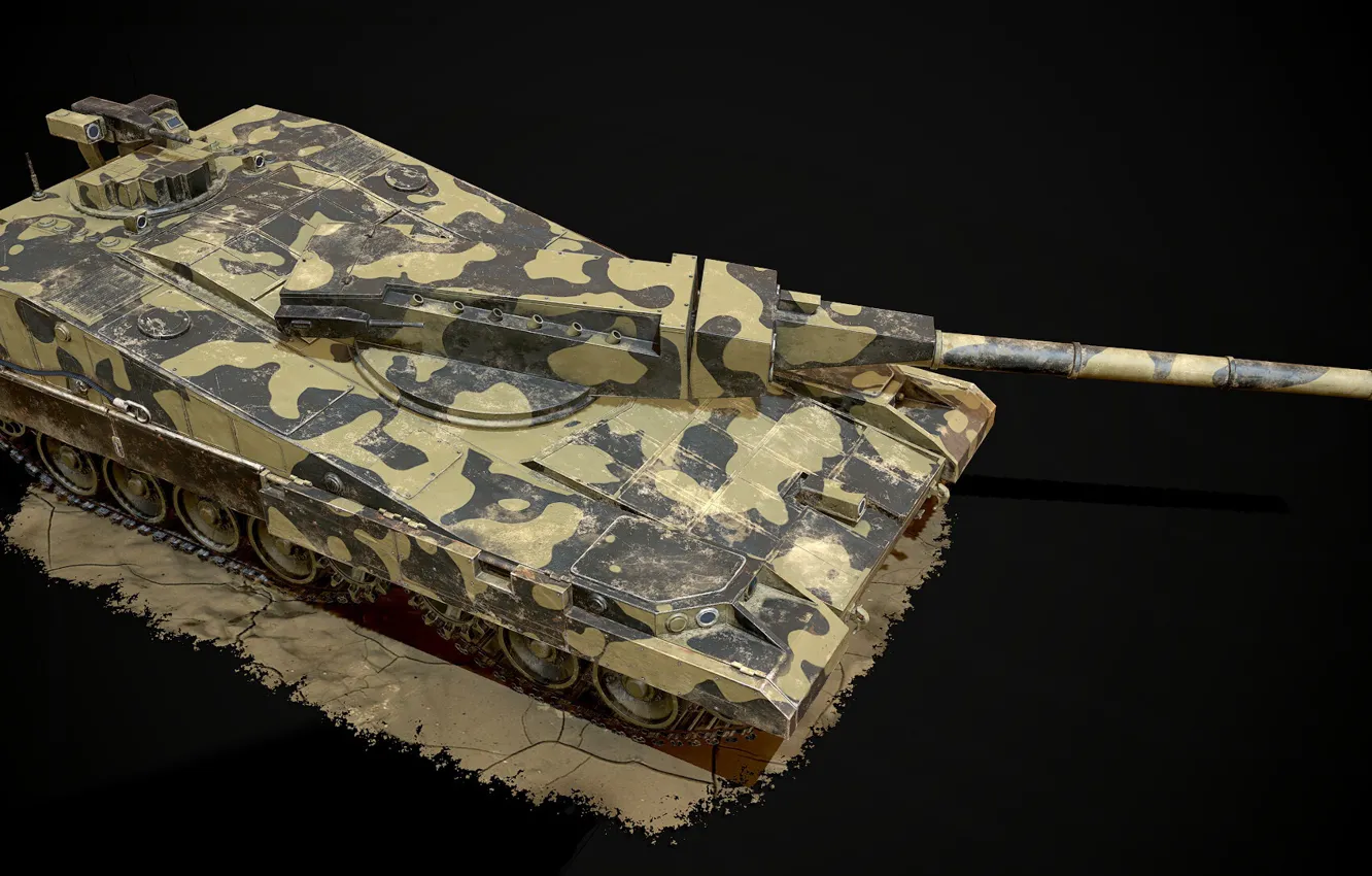 Photo wallpaper Russia, Experimental tank, Object 490