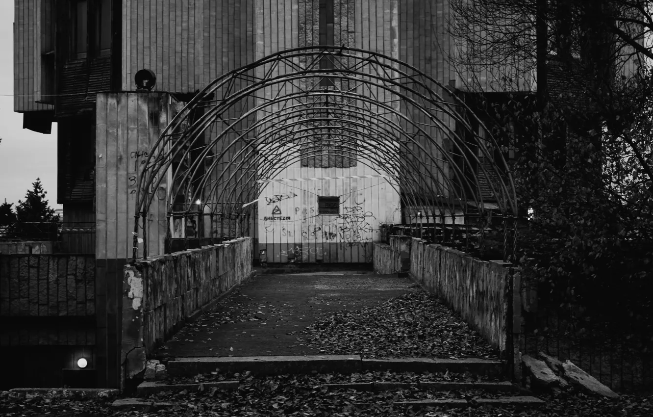 Photo wallpaper building, arch, old