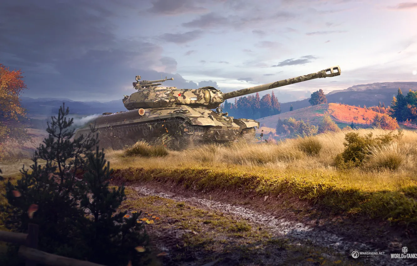Photo wallpaper tank, USSR, World of Tanks, Is-4, heavy, Sergey Avtyushenko