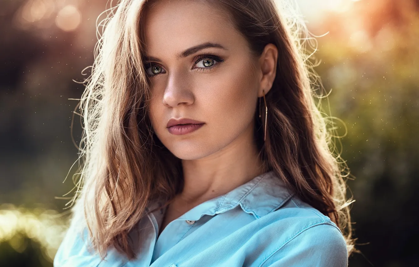 Photo wallpaper look, girl, hair, portrait, Anatoly Oskin, Dayana