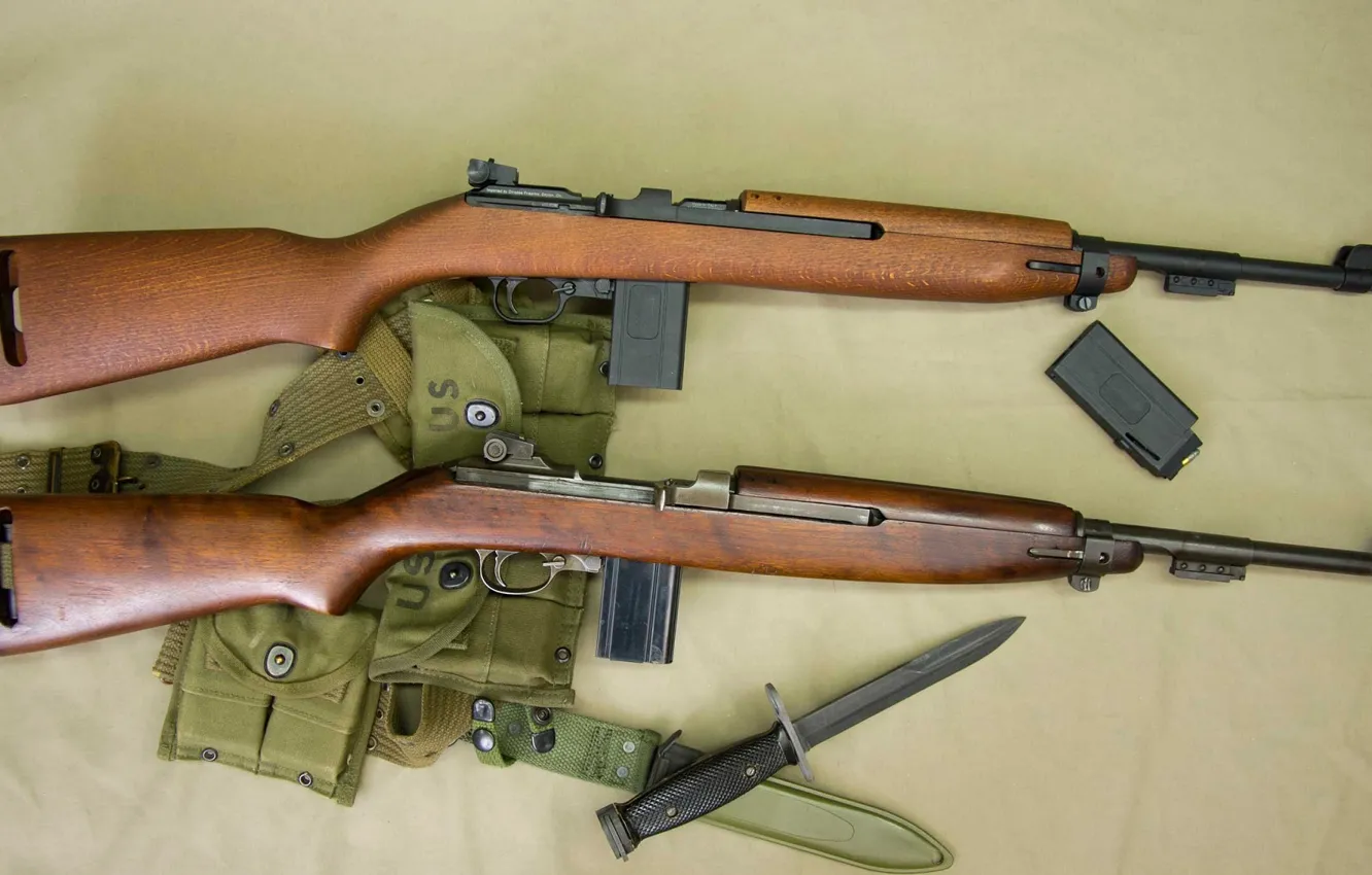 Photo wallpaper shop, carabiner, sheath, bayonet, self-loading, M1 Carbine, Pouch