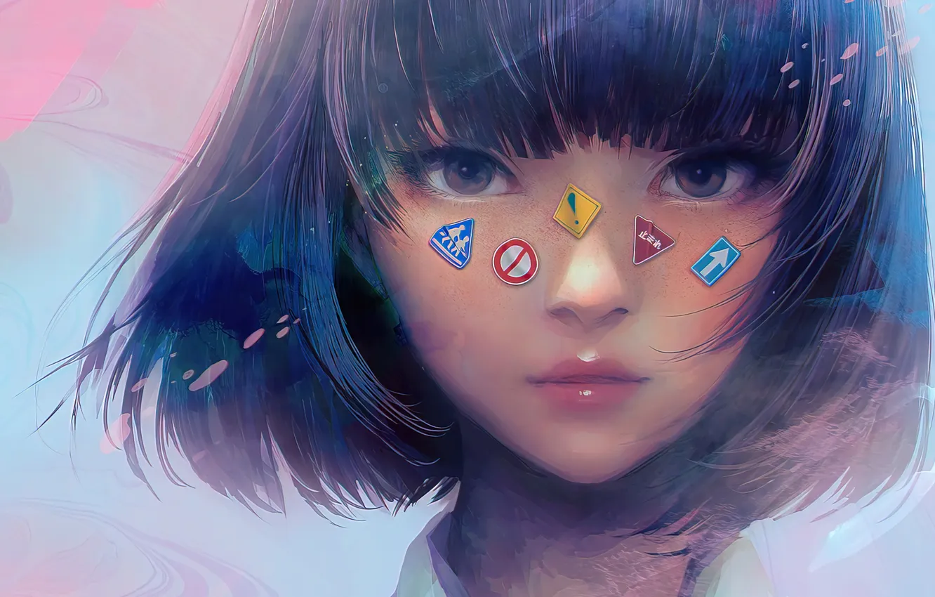 Photo wallpaper portrait, anime, schoolgirl, Asian, cutie, asian, Anime girl, cutie