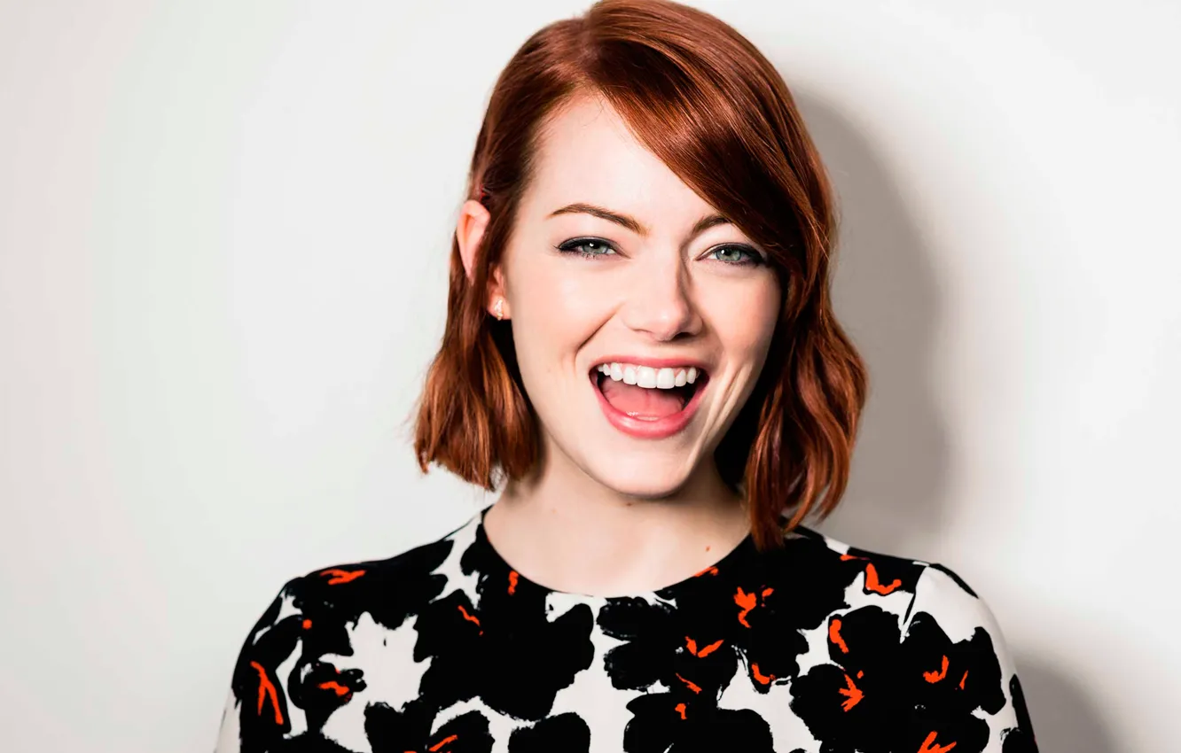 Photo wallpaper joy, laughter, Emma Stone, Deadline