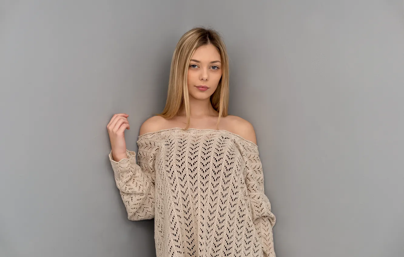 Photo wallpaper look, face, background, hair, Karen