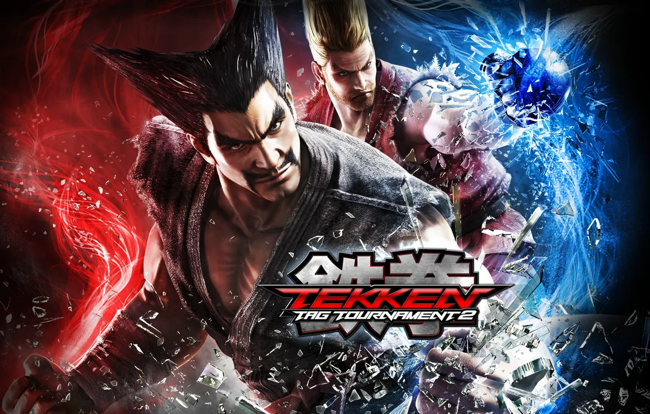Photo wallpaper namco, Tekken Tag Tournament 2, Heihachi Mishima, Paul Phoenix