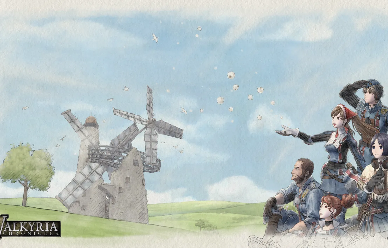 Photo wallpaper Valkyria Chronicles, PlayStation 3, valkyria, Squad 7, Gallia, Sega, The Valkyrie Chronicles