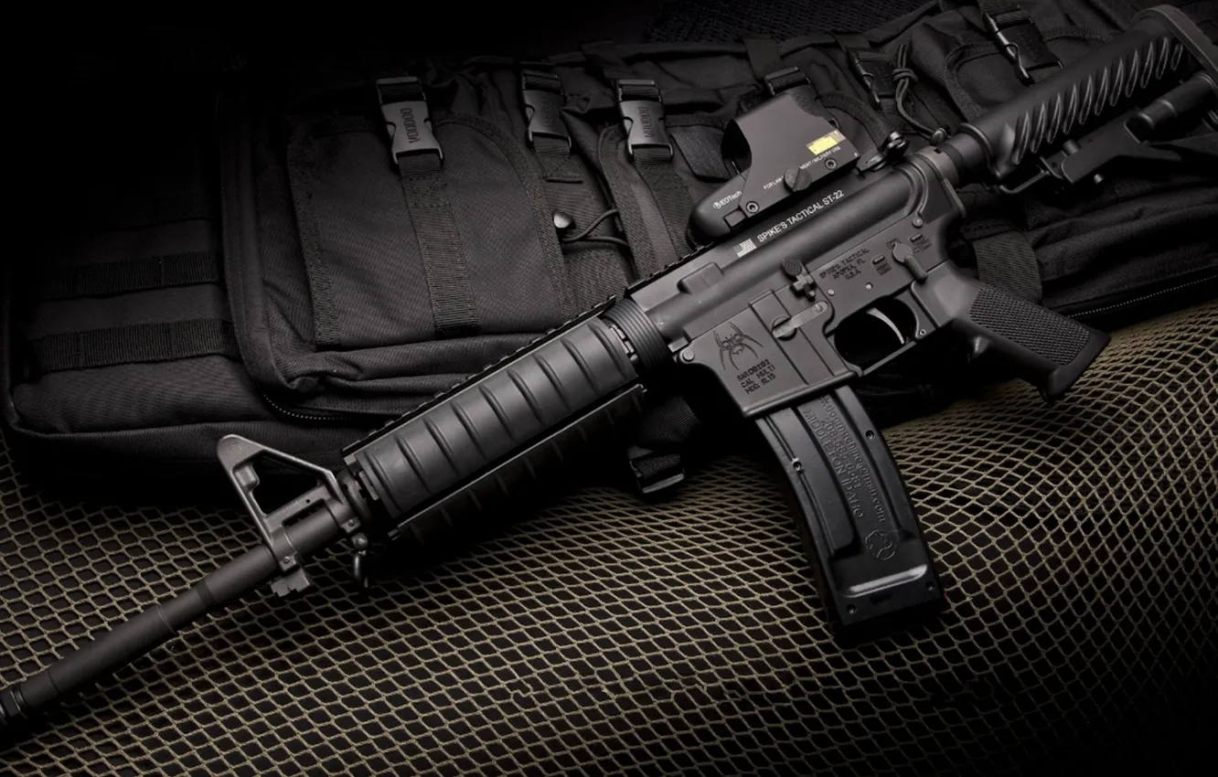 Photo wallpaper mesh, machine, the vest, M4A1