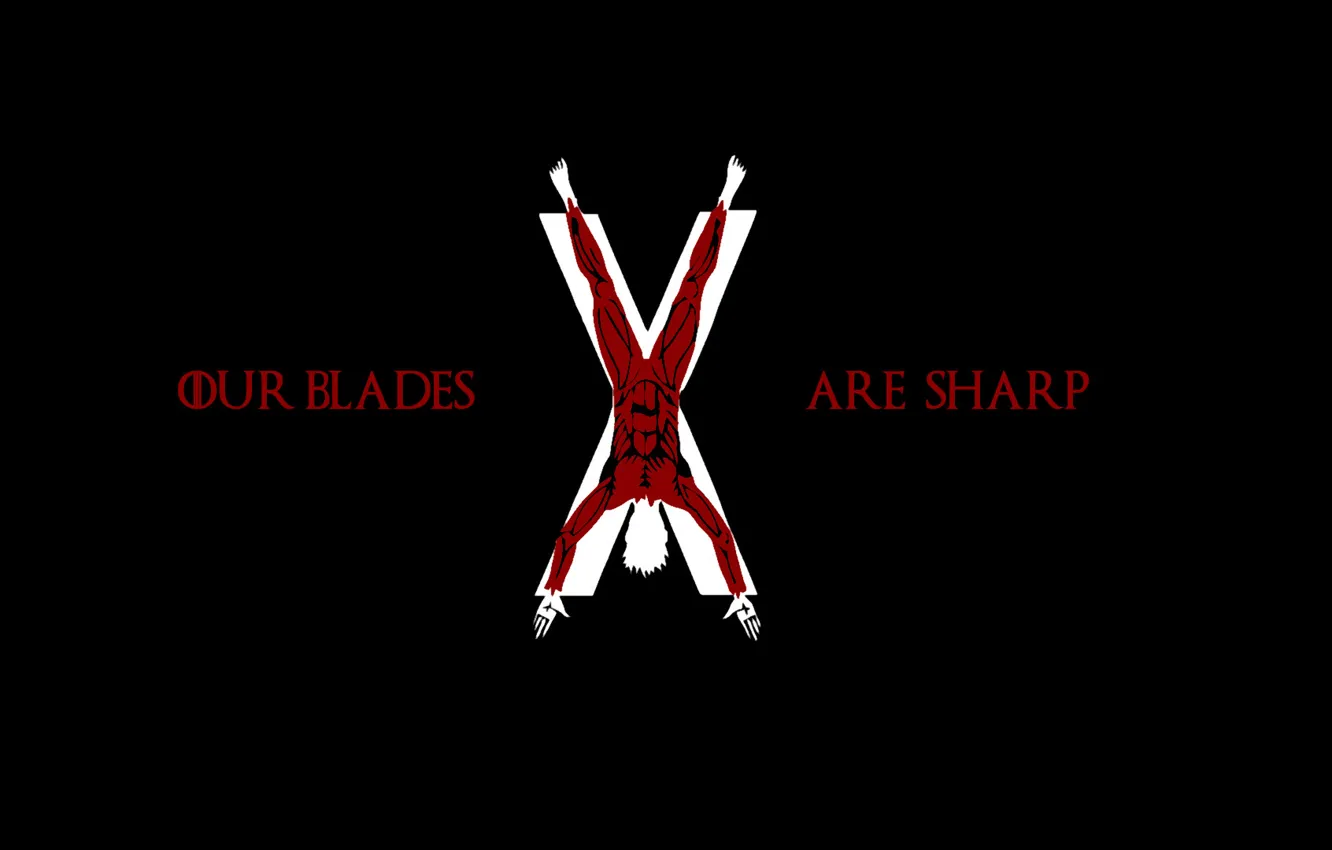 Photo wallpaper Game of Thrones, skinned people, House Bolton, Our Blades are Sharp