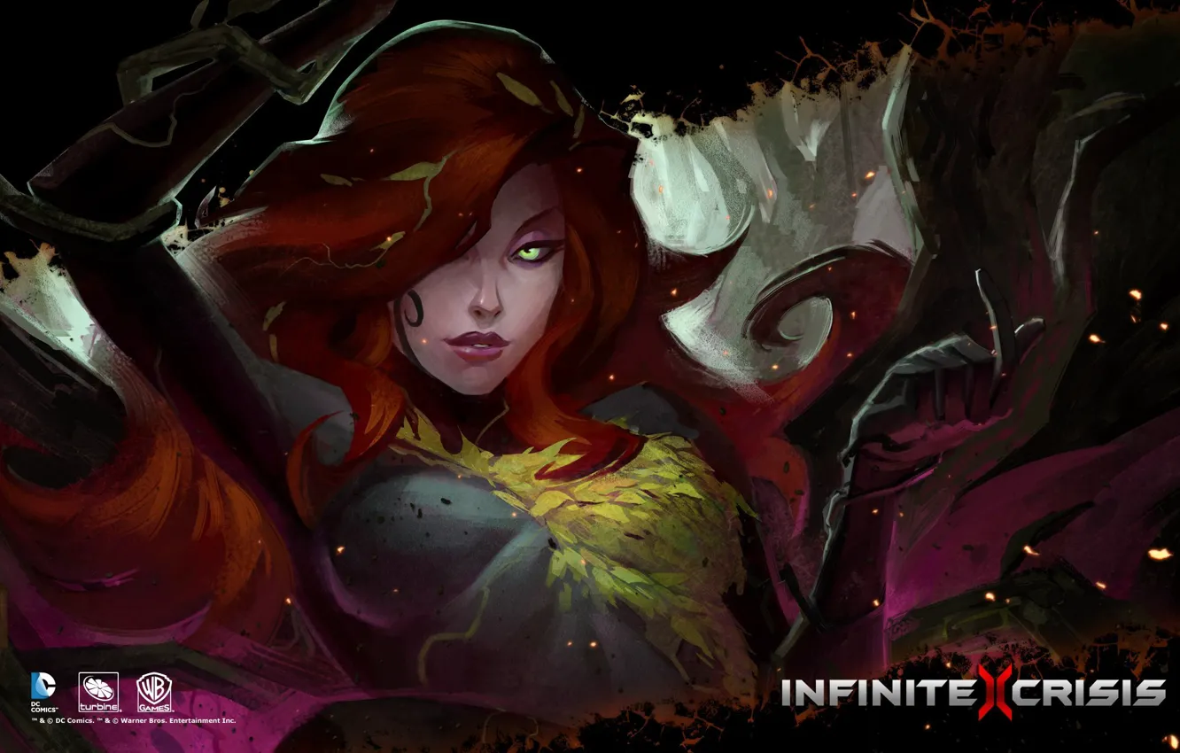 Photo wallpaper DC Comics, Poison Ivy, Warner Games, infinite crisis