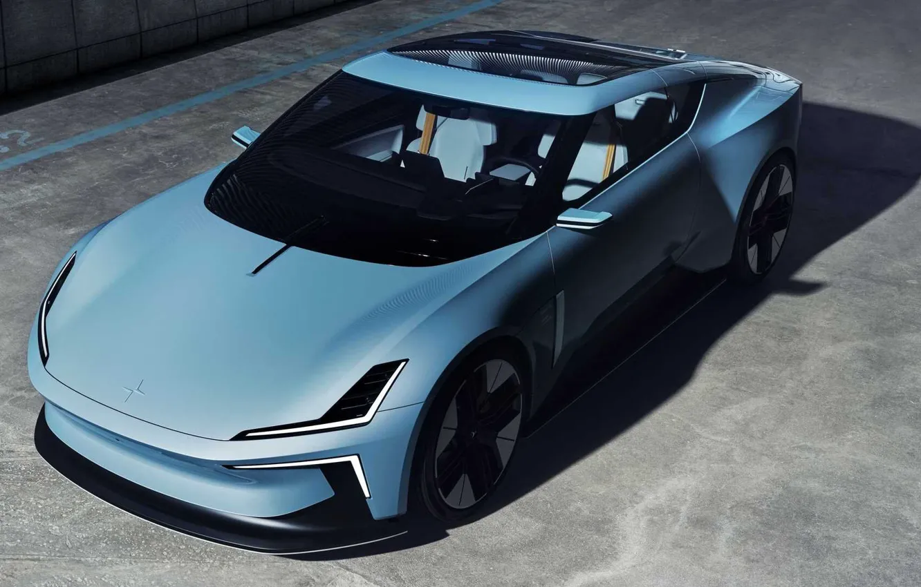 Photo wallpaper Concept, the concept, exterior, The view from the top, Polestar O2, electric roadster, electric roadster