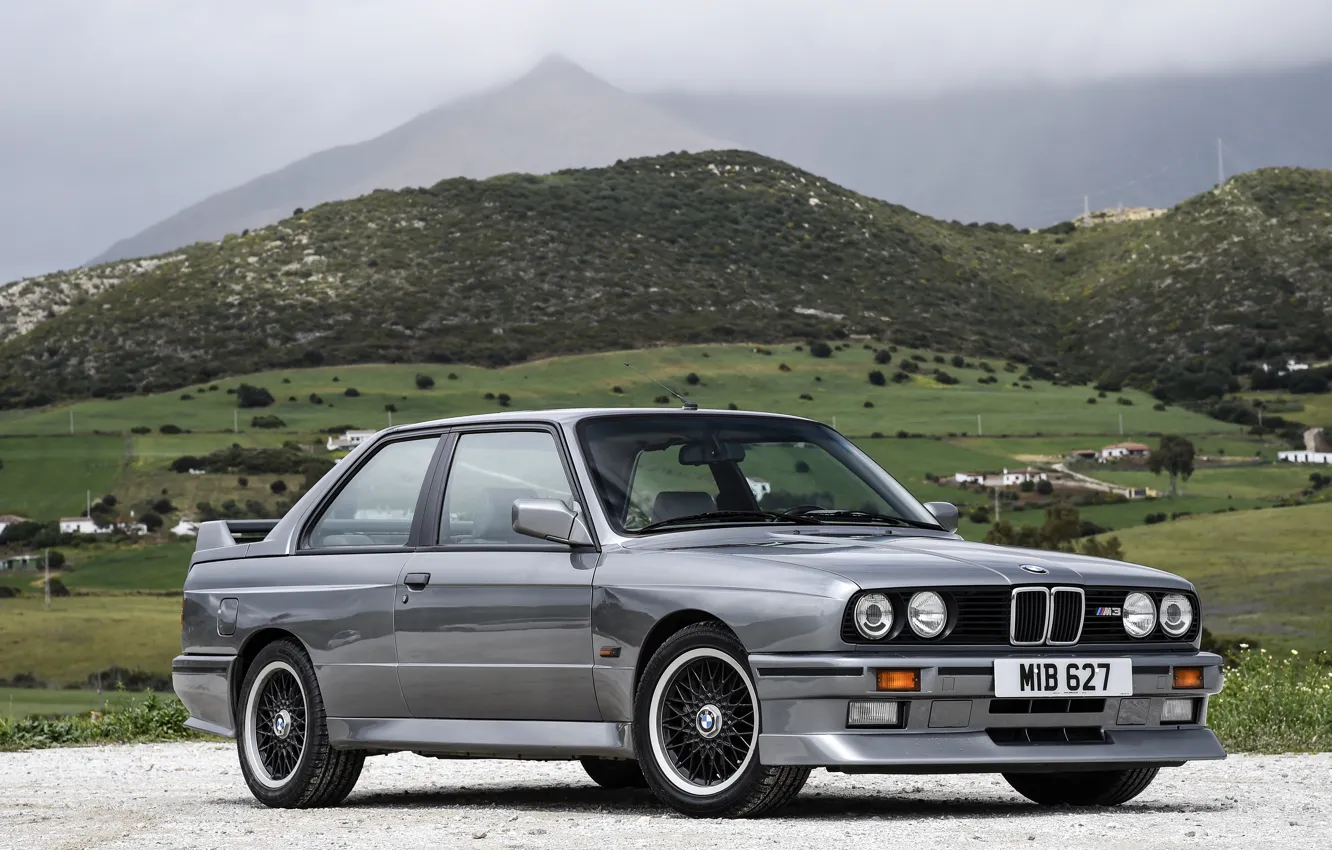 Photo wallpaper Retro, BMW, Grey, Car, 1989, Roberto Ravaglia Edition