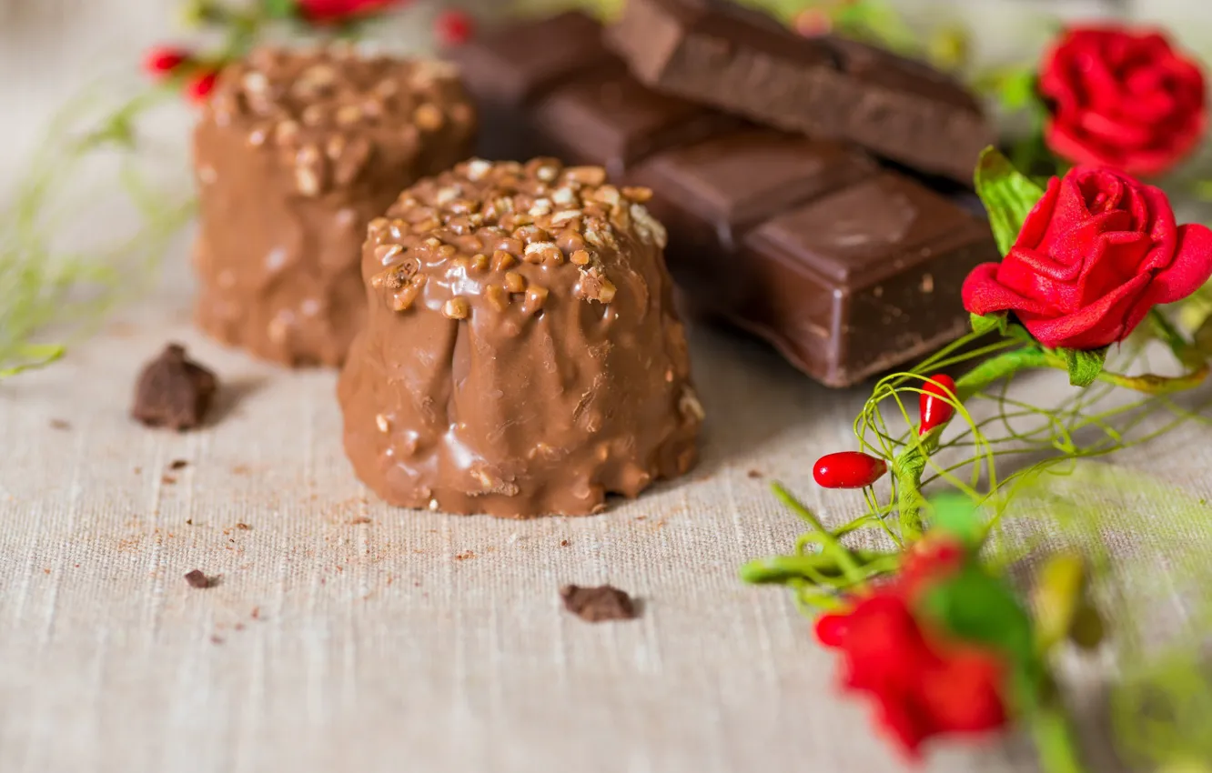 Photo wallpaper food, chocolate, candy, sweets, chocolate, candy, sweetness