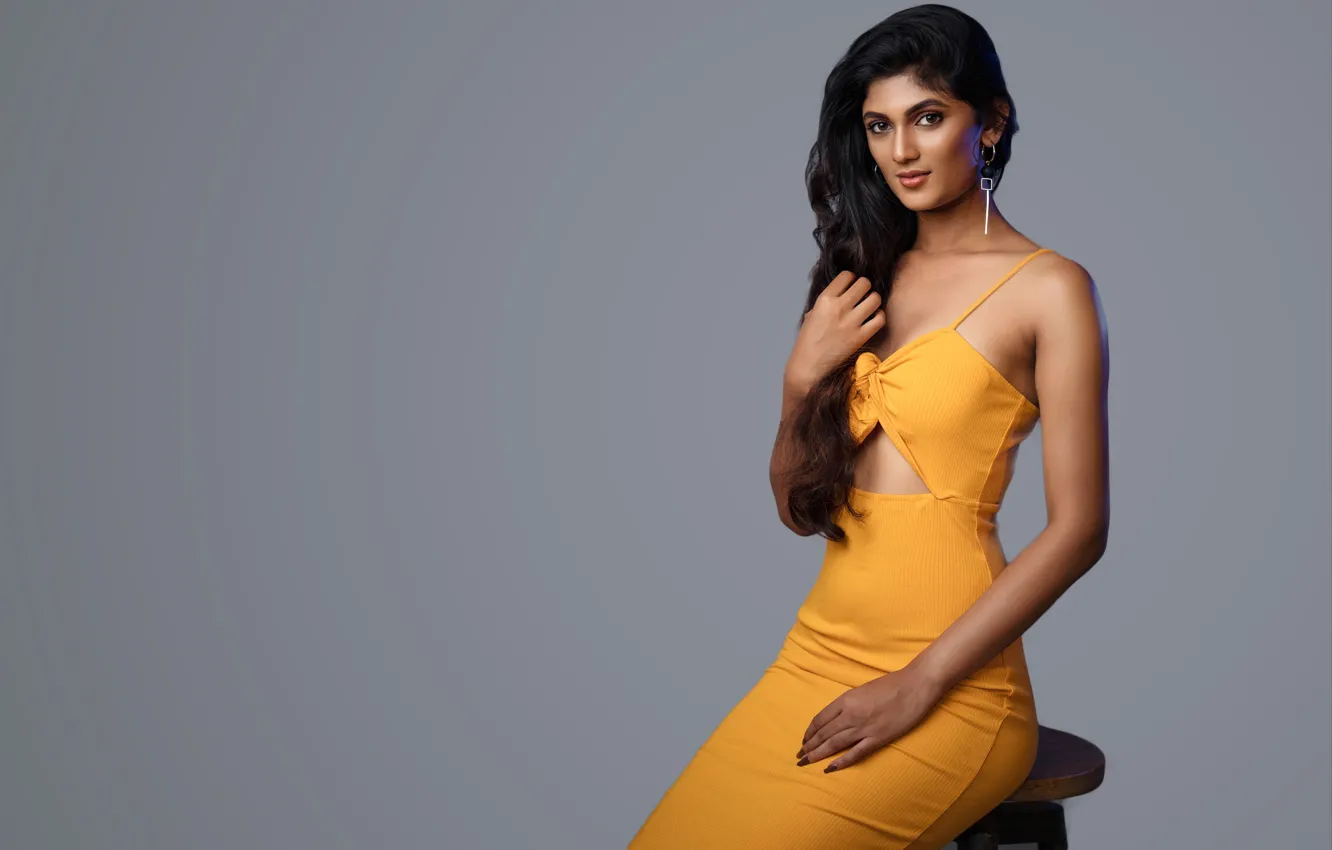 Photo wallpaper girl, hot, sexy, eyes, smile, beautiful, figure, model