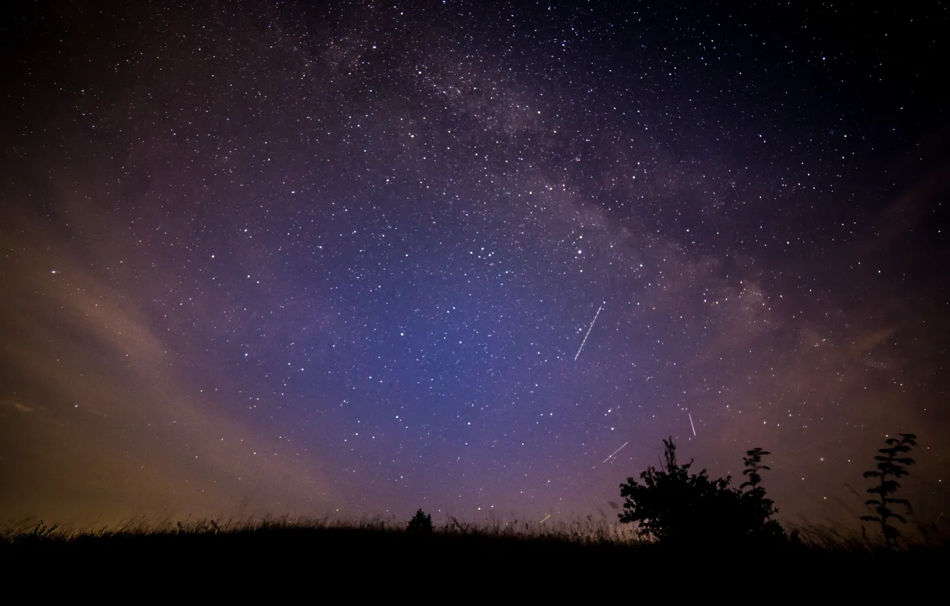 Photo wallpaper space, stars, night, the milky way