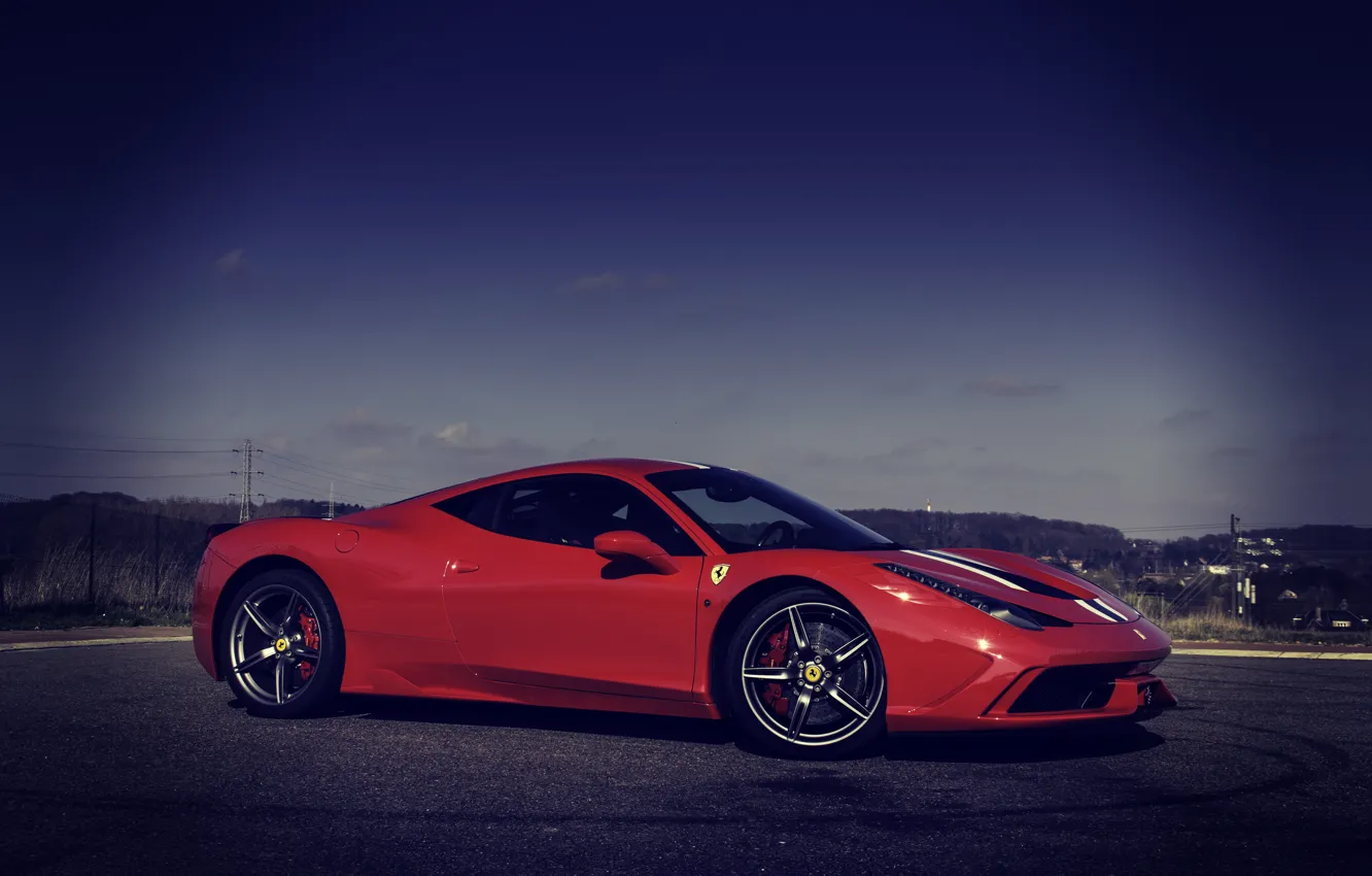 Photo wallpaper Red, Ferrari, Italy, Ferrari, Red, 458, italia, Speciale