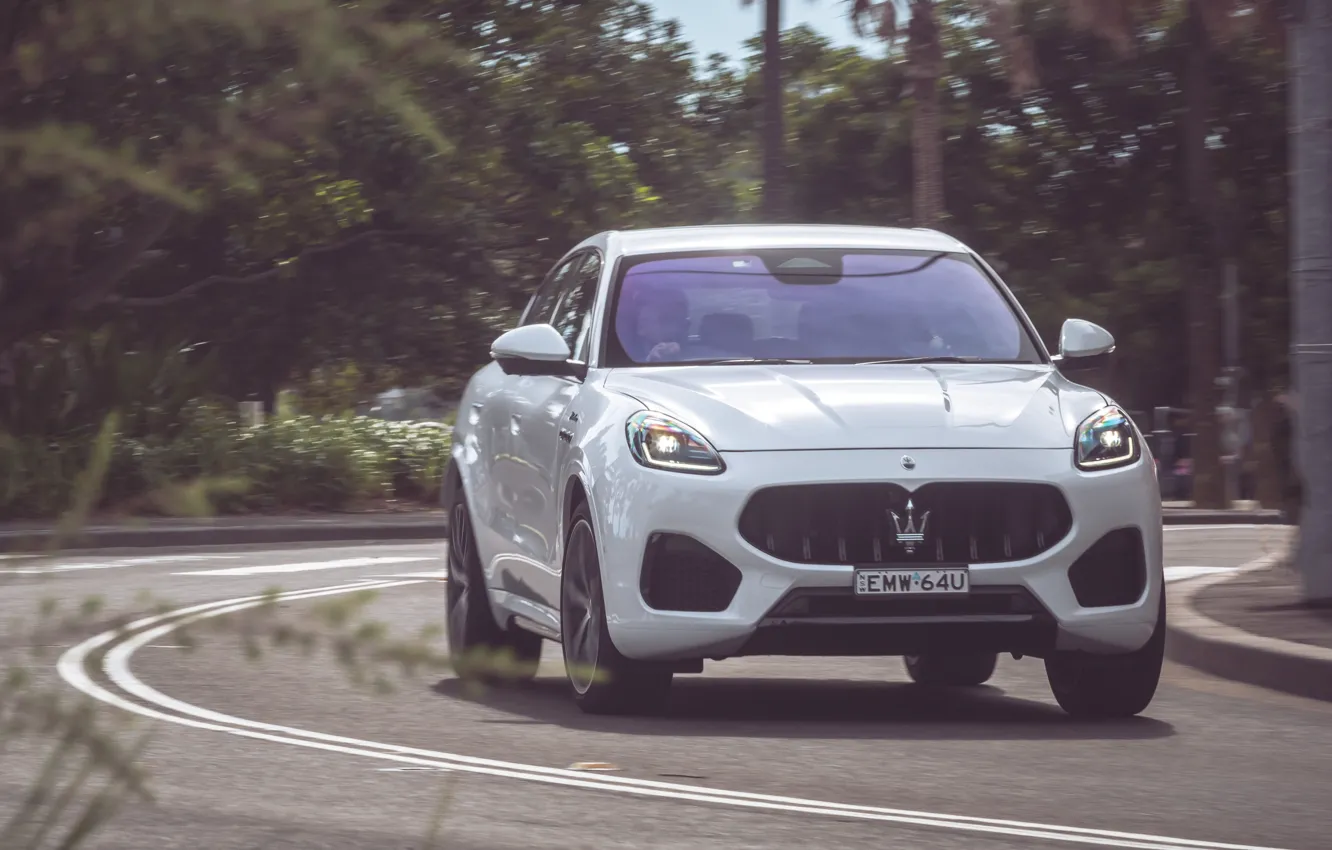 Photo wallpaper Maserati, road, drive, Grecale, Maserati Grecale Modena