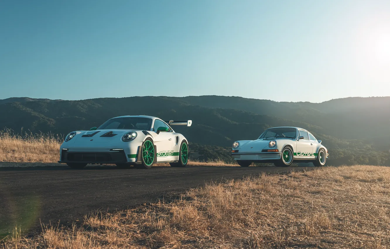 Photo wallpaper 911, Porsche, road, cars, Porsche 911 GT3 RS, Porsche 911 Carrera RS, Tribute to Carrera …