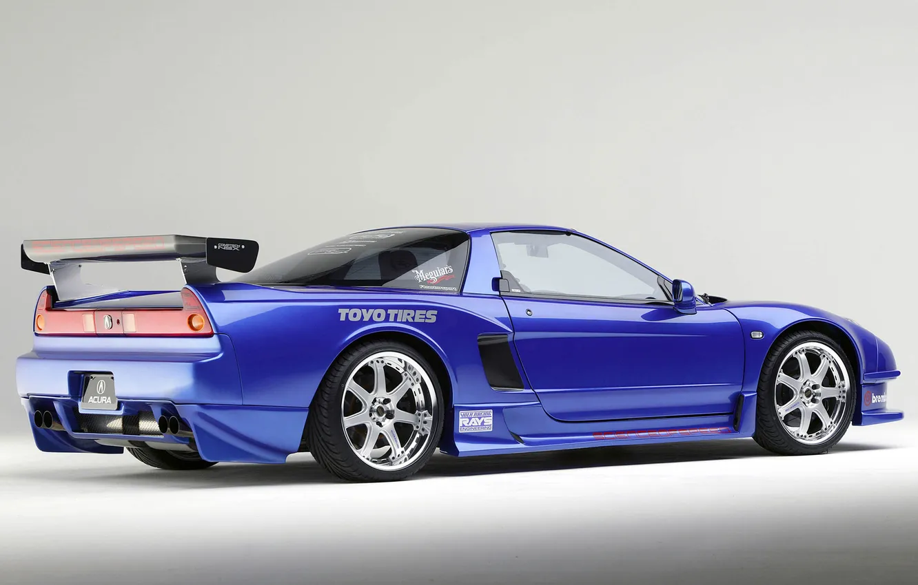 Photo wallpaper company, blue, stickers, the rear part, tein, Acura, NSX, label
