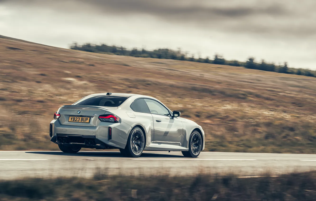 Photo wallpaper car, BMW, speed, M2, BMW M2, G87, 🤢