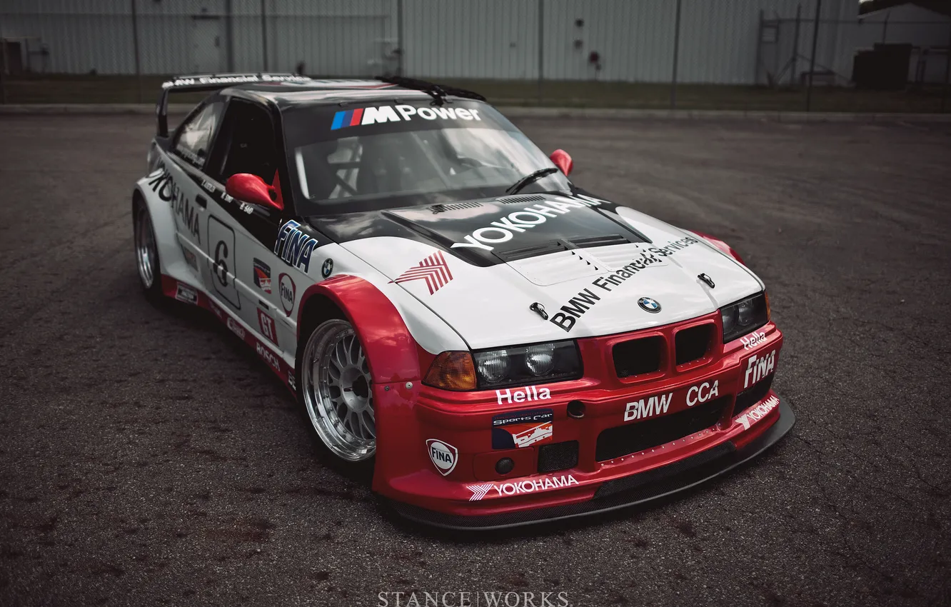 Photo wallpaper BMW, Race, 3-series, E36