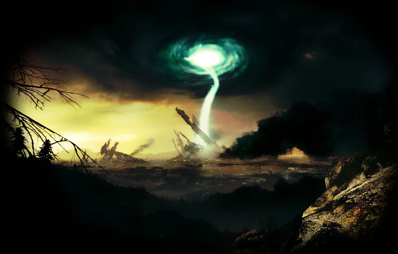 Photo wallpaper the ruins, ruins, the citadel, half life