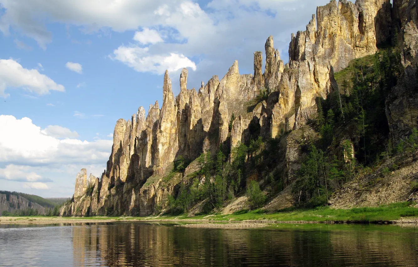 Photo wallpaper the sky, nature, rocks
