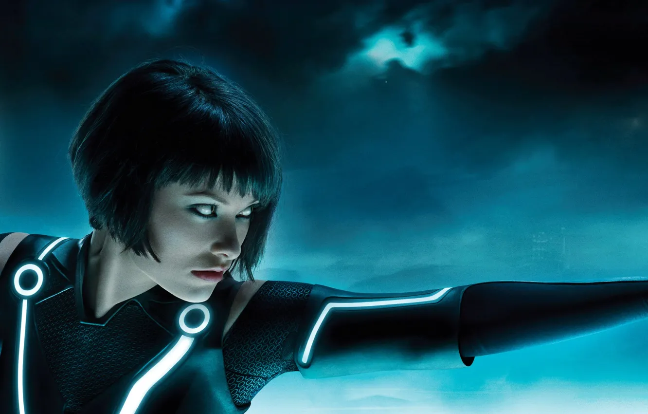 Photo wallpaper Olivia Wilde, TRON: Legacy, quorra, Tron: Legacy