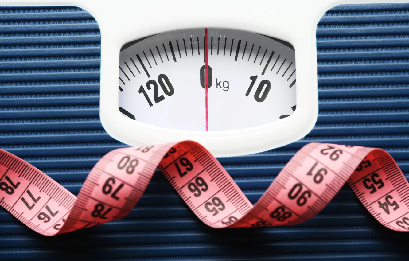 Photo wallpaper plastic, balance, tape measure