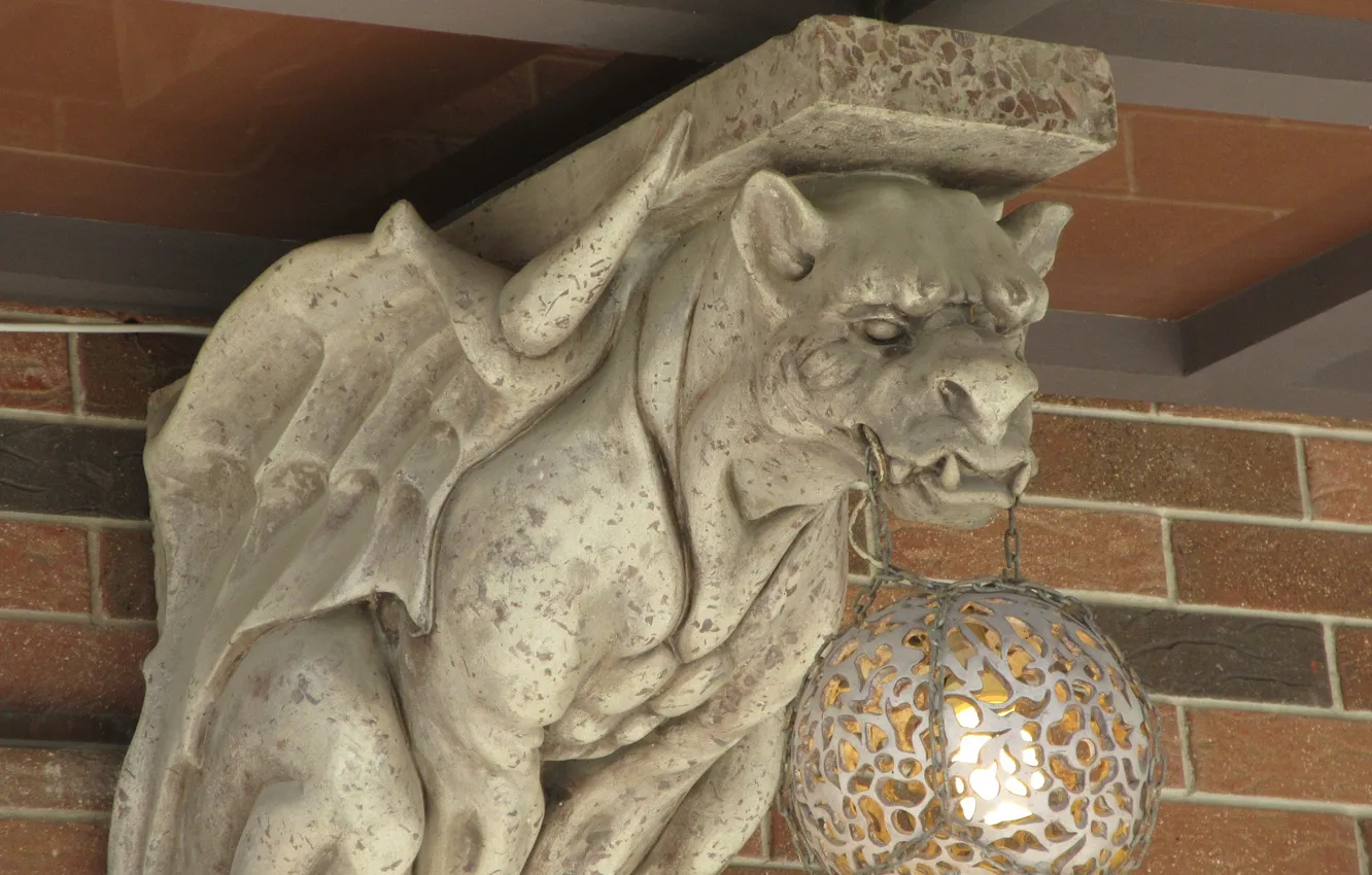 Photo wallpaper light, monster, lights