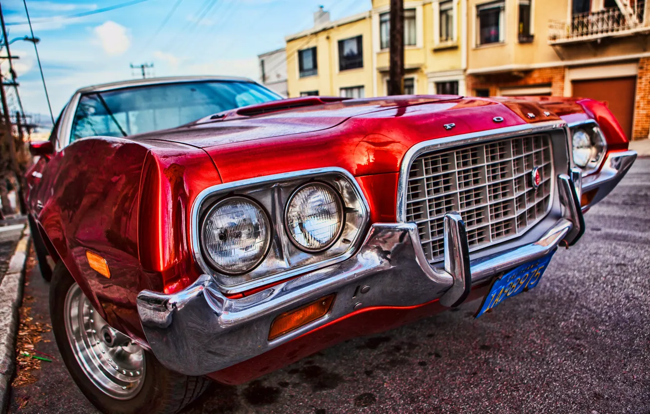 Photo wallpaper Ford, classic, the front