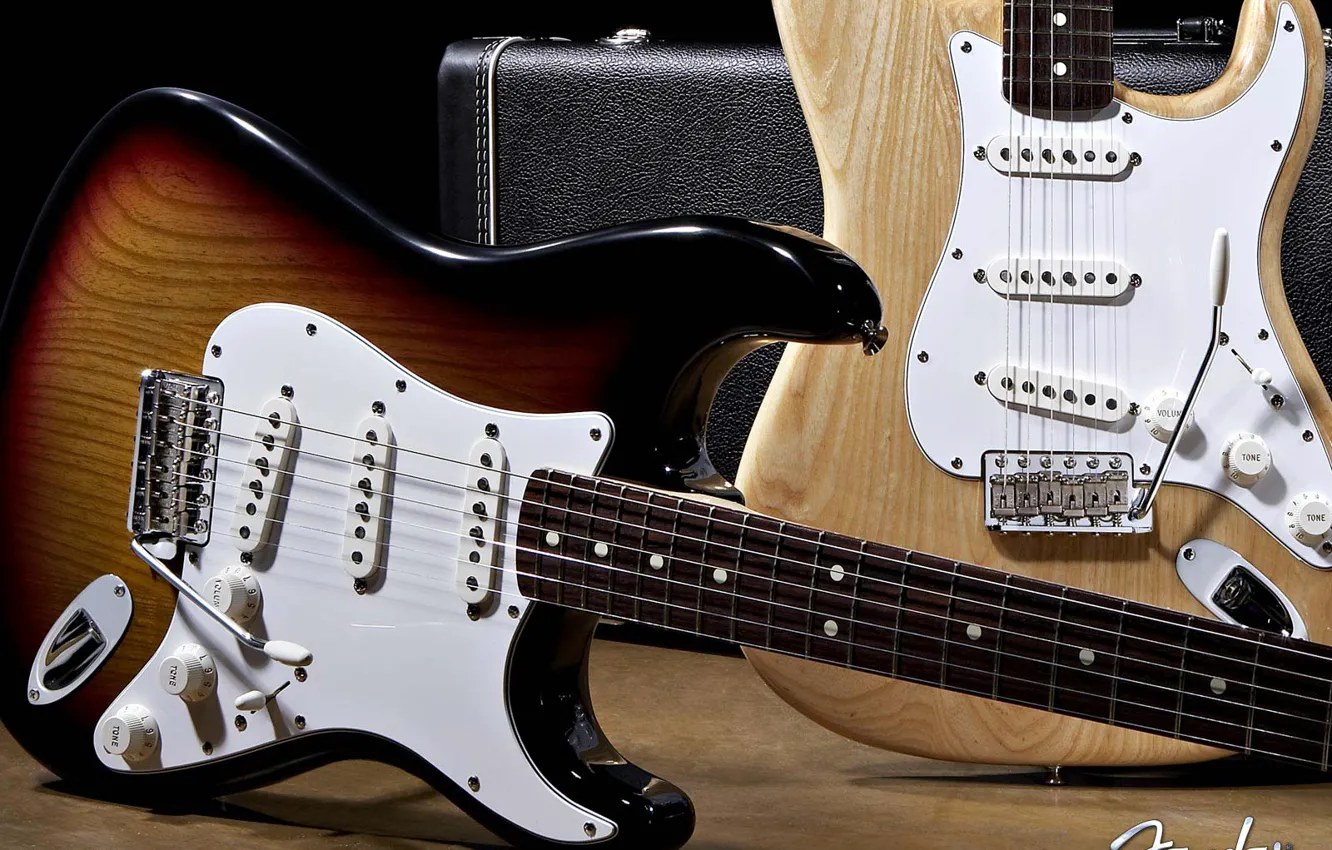 Photo wallpaper guitar, Stratocaster, fender