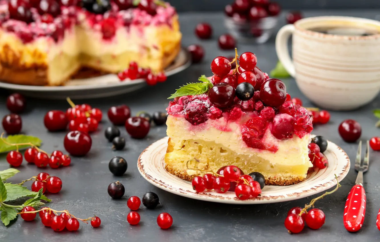Photo wallpaper berries, dessert, casserole, Aangelika Mostova