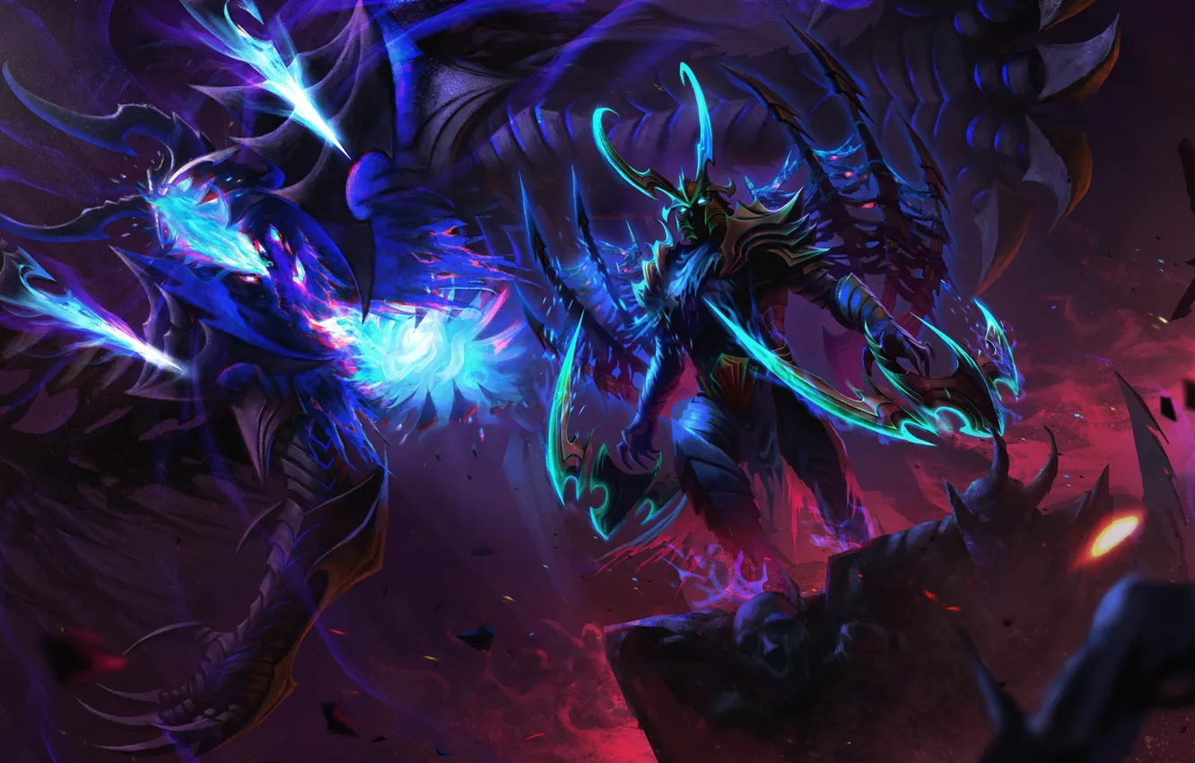 Photo wallpaper the game, the demon, hero, demon, Hell, Valve, dota 2, Marauder
