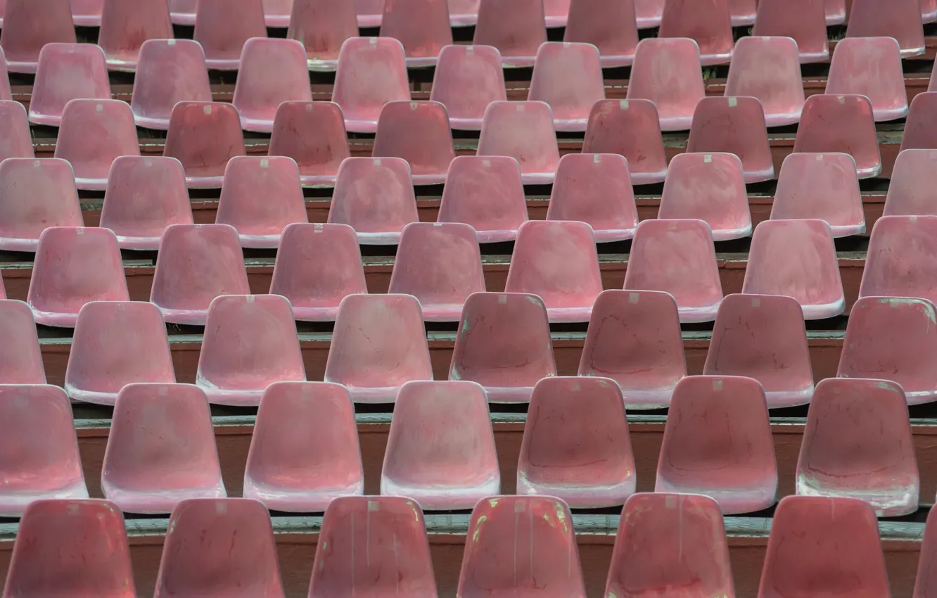 Photo wallpaper background, chairs, stadium