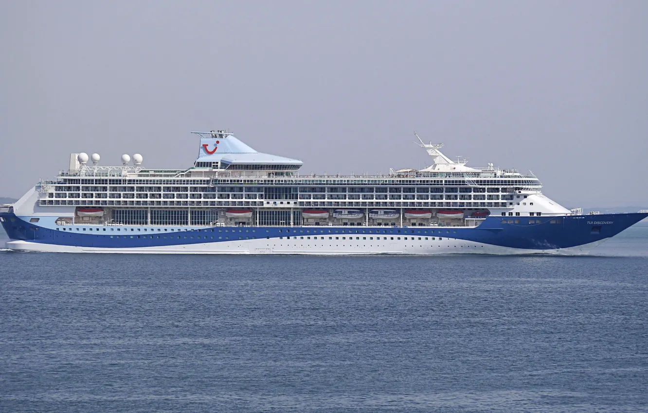 Photo wallpaper sea, liner, cruise