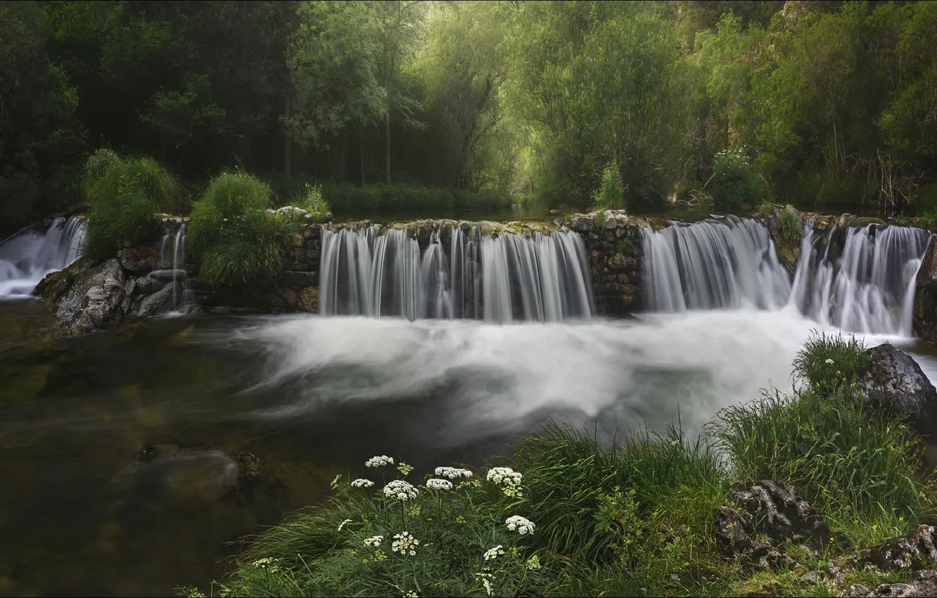 Photo wallpaper landscape, nature, waterfall, beauty, landscape, nature, waterfalls, Beautifull